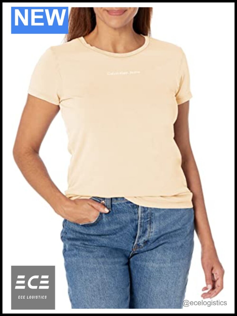 Short Sleeve Crew Neck Logo T-Shirt Minimalist Everyday Tee